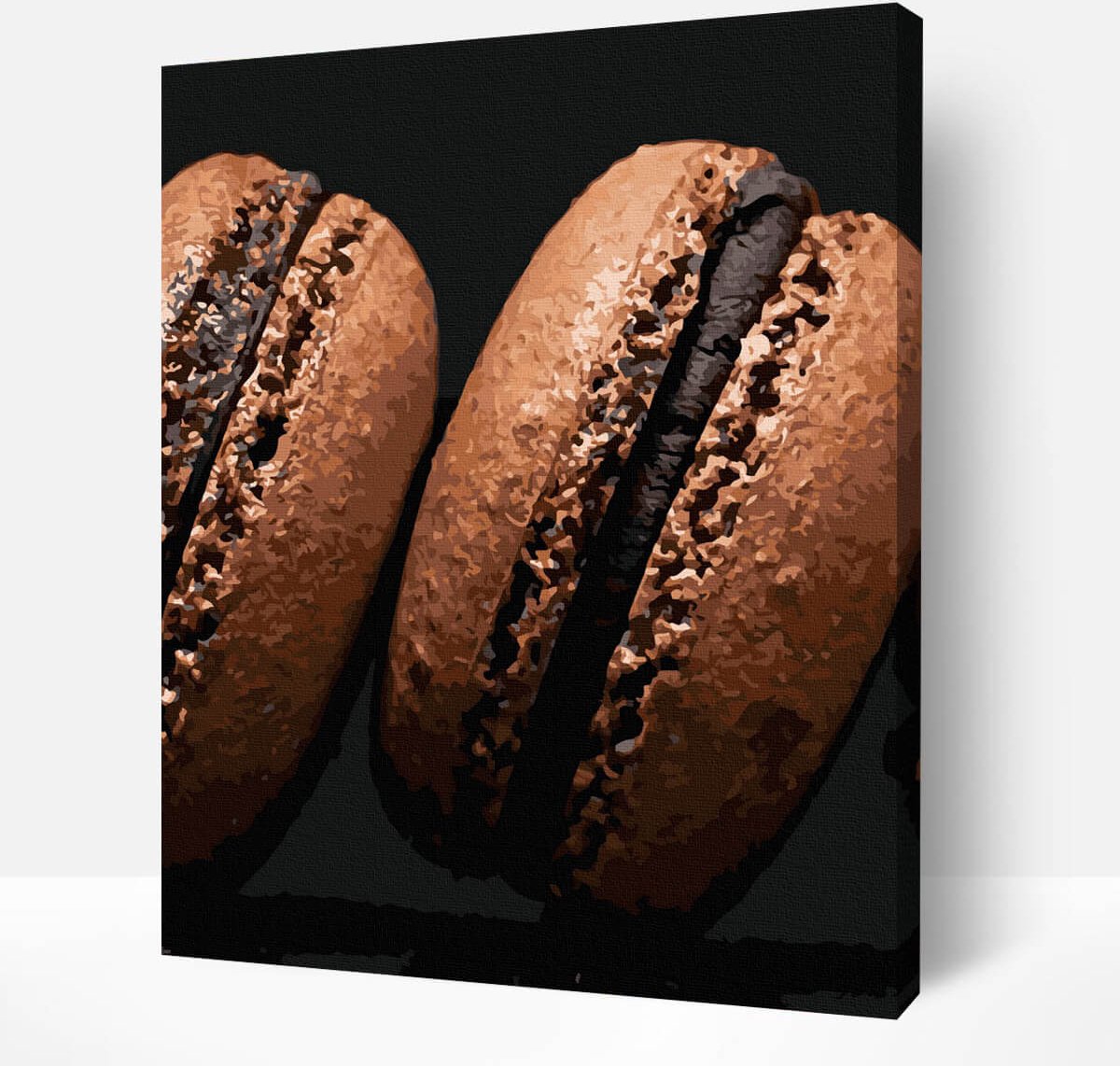 Schilderen Op Nummer Volwassenen DIY Paint By Number Compleet Hobby Pakket op Frame met Vernis - ®Arty Bee - Macarons - 3x40x50cm — afbeelding 6