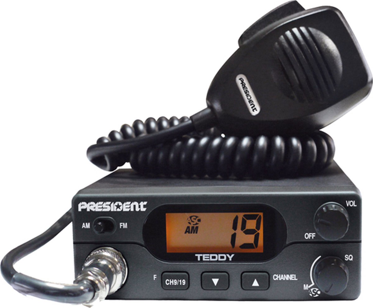 Radio CB 12-24V avec écran ACL 7 couleurs - AM/FM/ASC - 40 Canaux
