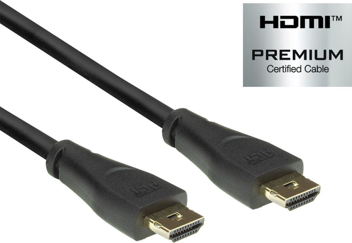 ACT AK3861 HDMI 4K Premium Certified Locking Kabel - 90 cm