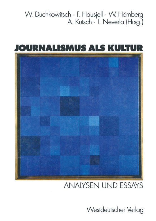 Journalismus als Kultur - cover