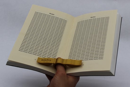 Support De Page Livre En Résine Avec Fleurs Séchées - Anneau De Lecture Pour Pouce - Lot De 2 (bleu/violet)