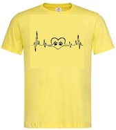 Grappig T-shirt - hartslag - heartbeat - dierenpootjes - pootjes - dierenliefde - dierenliefhebber - dieren - maat 3XL