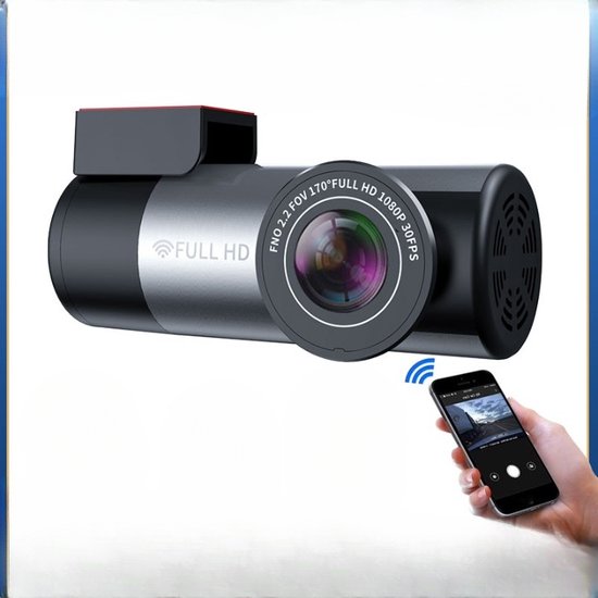 W10 Mini Auto Dashcam-HD 1080P-150° WiFi DVR-Groothoek Nachtrij Video... |  bol.com