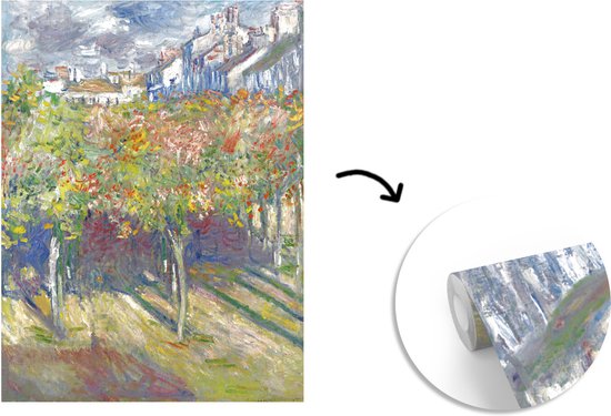 Papier peint - Papier peint Les Tilleuls à Poissy - Papier peint photo de Claude Monet - Largeur 210 cm x Hauteur 260 cm