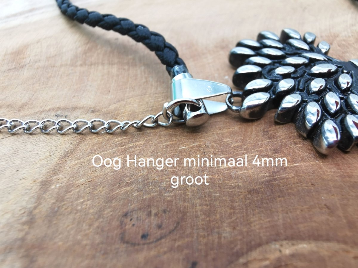 Bandana gevlochten ketting met smiley