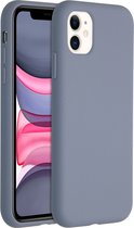 Accezz Hoesje Geschikt voor iPhone 11 Hoesje Siliconen - Accezz Liquid Silicone Backcover - Lavendel