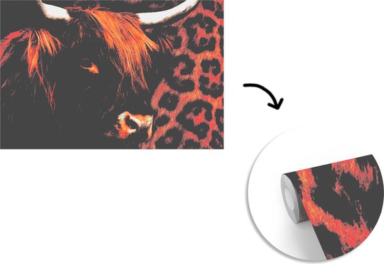 Papier Peint - Papiers Papier peint photo Panthère - Highlander écossais - Design - Largeur 360 cm x Hauteur 240 cm