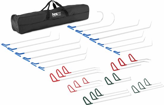 MSW Kit débosselage sans peinture - 30 tiges - Acier allié MSW-DA-22