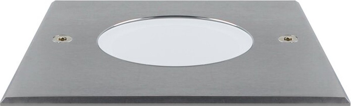 Grondspot LED voor buiten (IP67) - Alexis - GU10 - RVS - Vierkant Melkwit