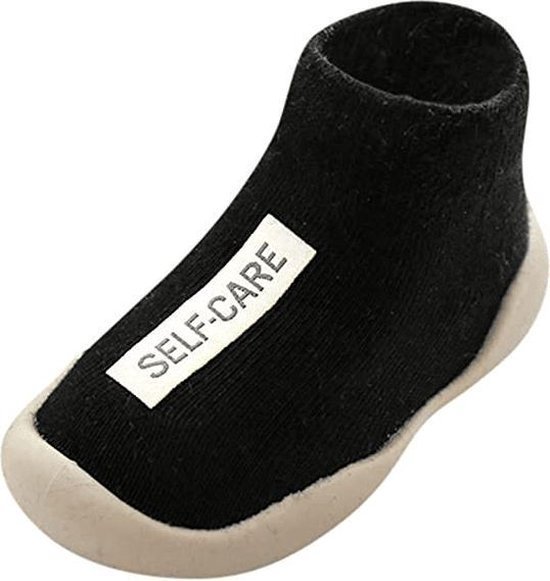 Antislip baby schoenen Eerste loopschoentjes Zwart 12-18