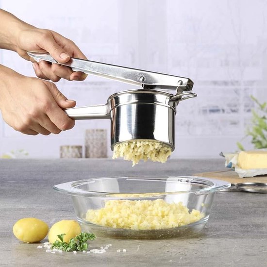 Presse Purée Manuel Acier Inoxydable 3 Disques Interchangeables - Ricer Professionnel Légumes Et Fruits