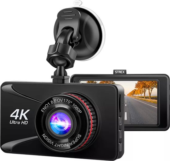 Geslaagd als je kunt knelpunt Strex Dashcam Voor Auto - Dashboard Camera - 1080P Full HD Auto Camera  met... | bol.com