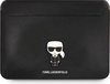 Karl Lagerfeld 14 Inch Laptop- en Tablet-Sleeve - Saffiano Ikonik - Zwart