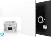 Luxe infrarood 930 Watt verwarmingspaneel met smart switch, satijn wit 60 x 150 cm