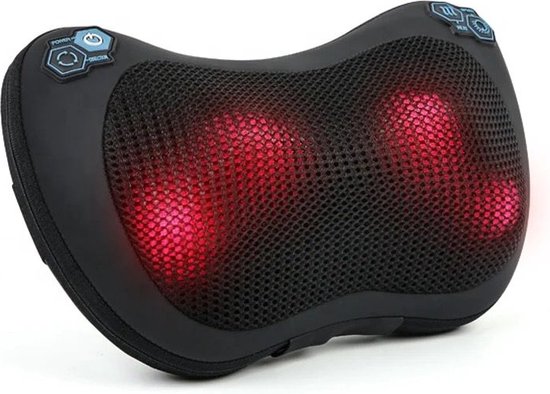 Shiatsu Massagekussen - Massage - Warmtefunctie - Elektrisch - Shiatsu - €34,95