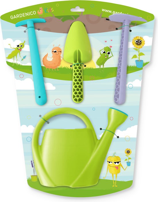 Gardenico Tuinset voor kinderen met tuingereedschap - 4-delig van Garden — afbeelding 4