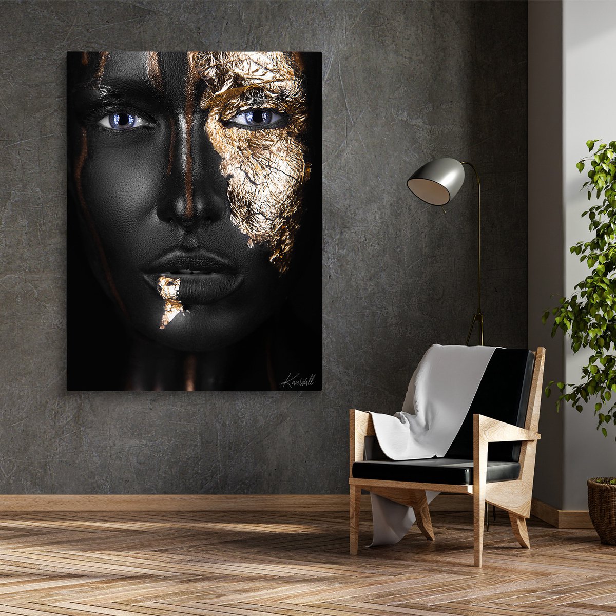 Canvas Schilderij Uniek paarse lucht in de Ha Longbaai - 90x60 cm - Wanddecoratie