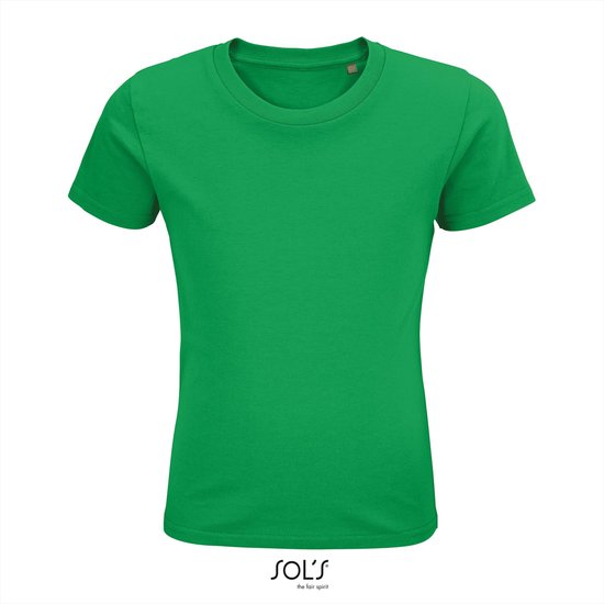 SOL'S - Pioneer Kinder T-Shirt - Groen - 100% Biologisch Katoen - 92