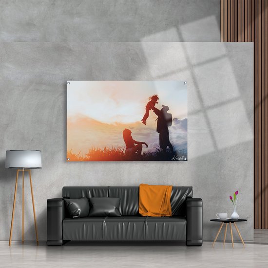 Luxe Plexiglas Schilderij Family Goals |60x40 | Woonkamer | Slaapkamer | Kantoor | Muziek | Design | Art | Modern | ** 5MM DIK**