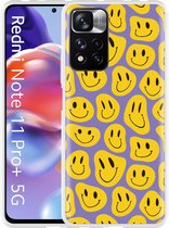 Xiaomi Redmi Note 11 Pro+ Hoesje Smileys - Designed by Cazy