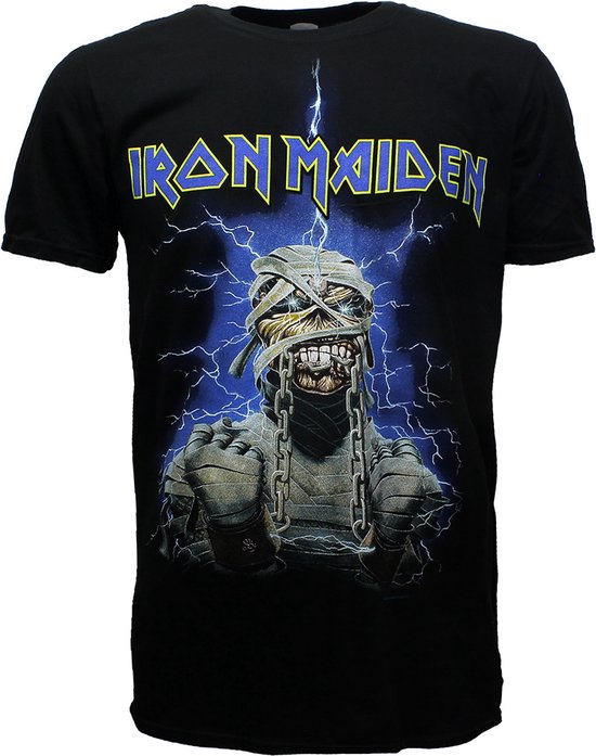 Iron Maiden Powerslave Mummy T-Shirt Zwart - Officiële Merchandise