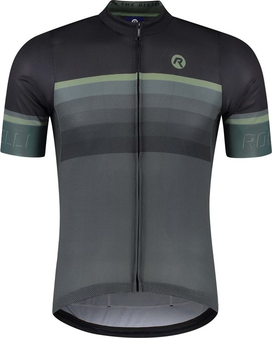 Rogelli Hero II Fietsshirt - Korte Mouwen - Heren - Groen, Zwart - Maat M