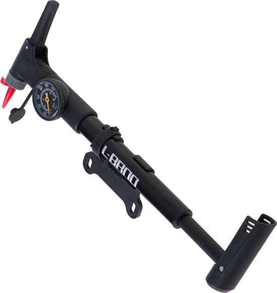 L-BRNO hand fietspomp met manometer en fietshouder 32,5 x 4 x 10 cm zwart van L-BRNO — afbeelding 5