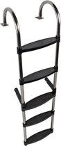 Lalizas RVS ladder - 5-treden - hoogte 136 cm