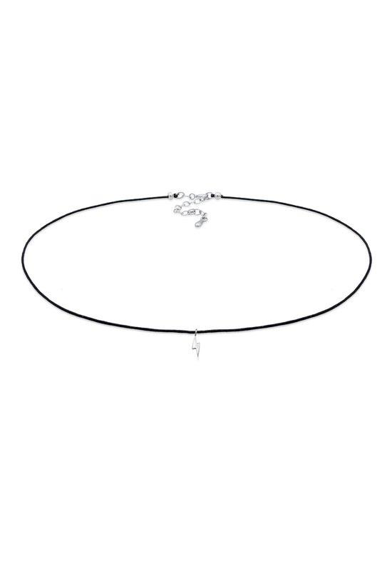 Elli Damesoorbellen met kettinglook met hexagon-hanger, basic van 925 sterling zilver, Facetgeslepen, Zonder