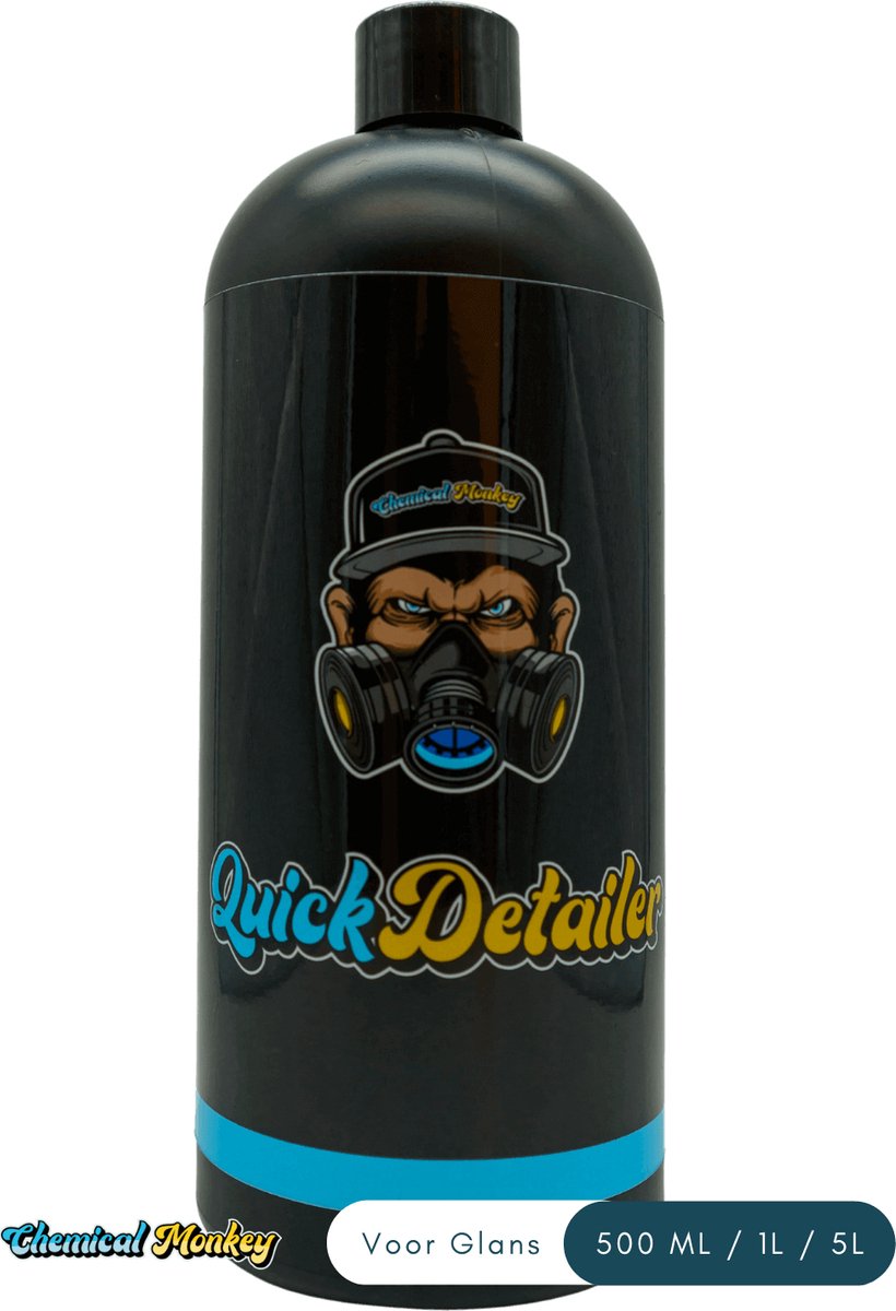 Chemical Monkey Quick detailer - 1L - Auto Snel Schoon - Speciale formule - Mooie glans | Beschermd waxlaag & coating