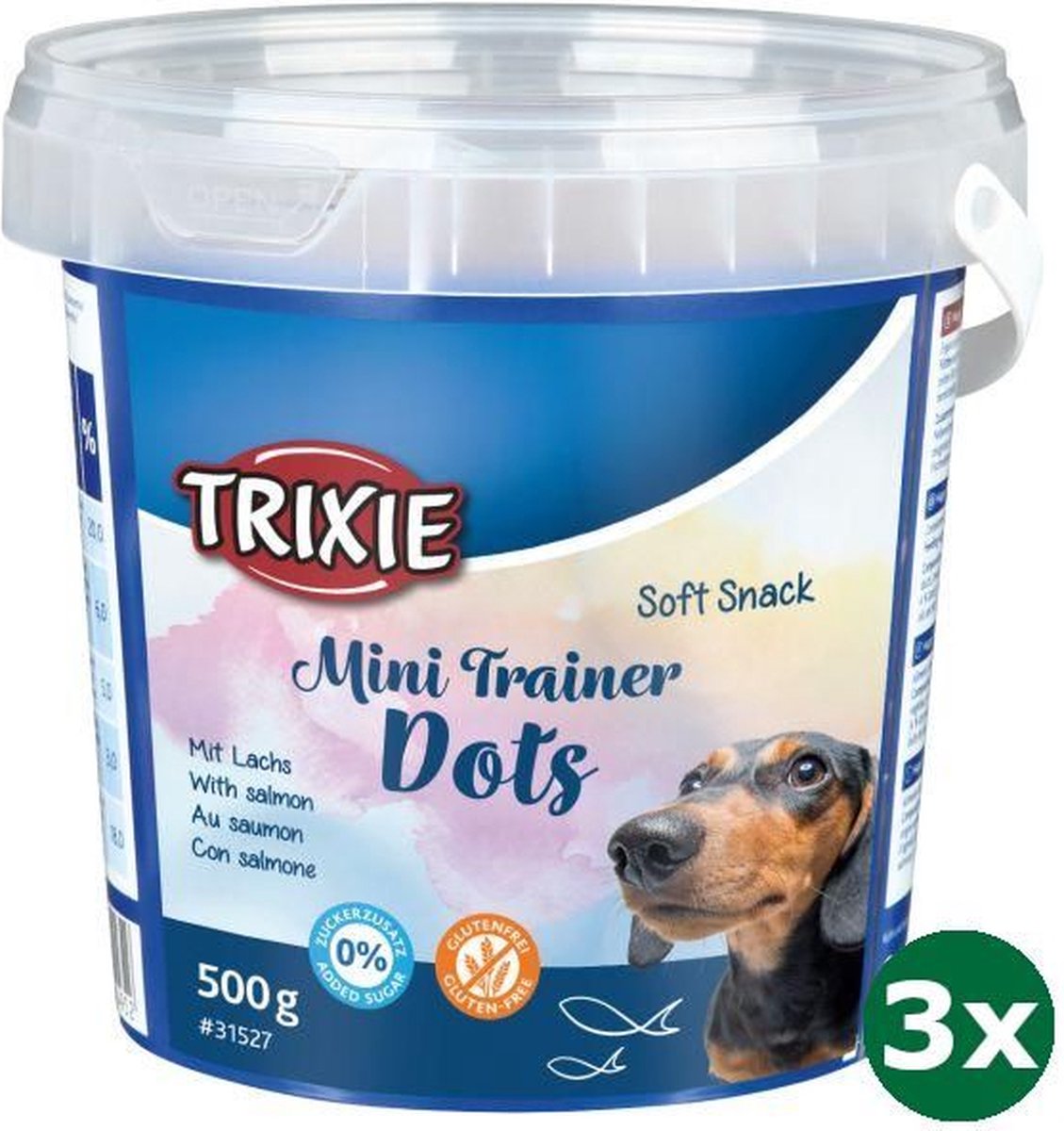 3×500 gr Trixie soft snack mini trainer dots hondensnack