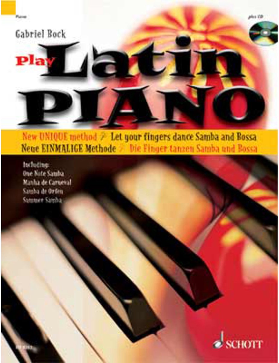 Schott Music Latin Piano Gabriel Bock, incl. CD - Educatief