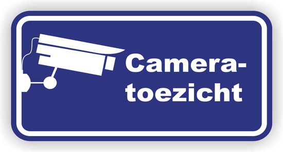 Cameratoezicht sticker.