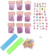 loombandsset met geur junior paars 3100-delig