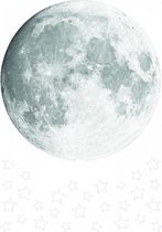 muursticker Moon Stars glow in the dark 45 stuks