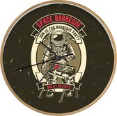 Klok - Ø 30 cm - Vintage - Astronaut - BBQ - Houtkleurig - Wandklok