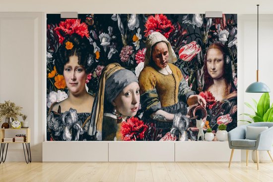 Papier peint - Papier peint photo - Collage - Maîtres anciens - Fleurs - Largeur 360 cm x Hauteur 240 cm