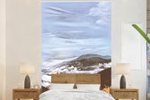 Behang - Fotobehang Wolken - Berg - Lucht - Breedte 195 cm x hoogte 300 cm