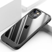 ShieldCase geschikt voor Apple iPhone 13 hoesje TPU met rand - zwart/transparant - Shockproof hoesje - Extra robuuste rand - Beschermhoesje - Shockproof Hardcase - Siliconen bumper
