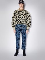 zoe karssen - dames -  trui met geborduurde wilgenluipaarden -  steen - xs