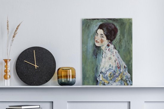 Peinture sur Toile Ritratto di Signora - Gustav Klimt - 30x40 cm - Décoration murale