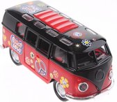 FlowerPower Die-cast bus rood