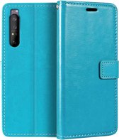Sony Xperia 1 III  - Bookcase Turquoise - portemonee hoesje