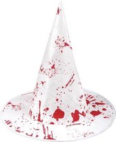 hoed Bloody Witch dames wit/rood one size