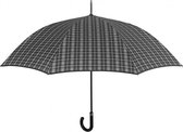 paraplu heren automatisch 120 cm microfiber grijs