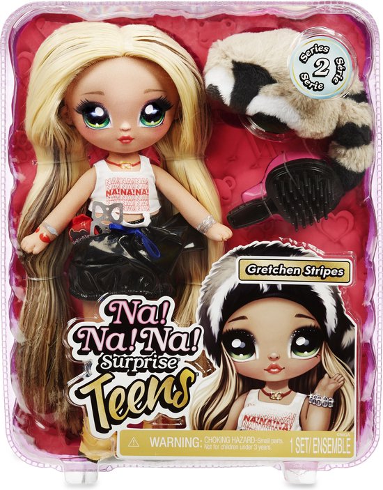 Na! Na! Na! Surprise Teens Serie 2 Gretchen Stripes - Modepop van Na Na Na Surprise — afbeelding 3