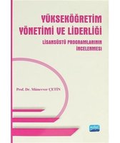 Yükseköğretim Yönetimi ve Liderliği   Lisansüstü