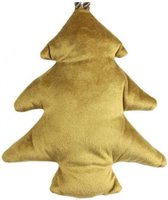 kersthanger boom Carola 15 x 17 cm textiel goud
