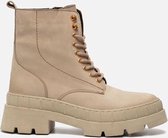 Ann Rocks Veterboots taupe - Maat 37