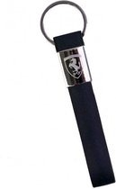 sleutelhanger Scuderia 15 cm siliconen/staal zwart
